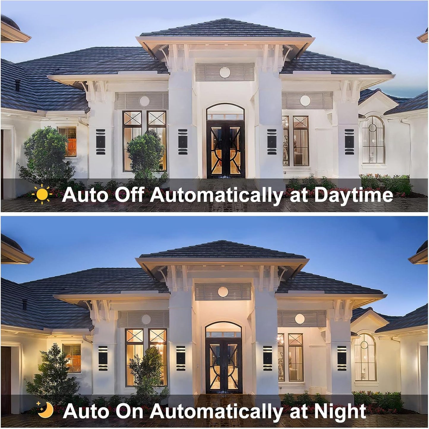 Dusk to Dawn Sensor Outdoor Wall Lights