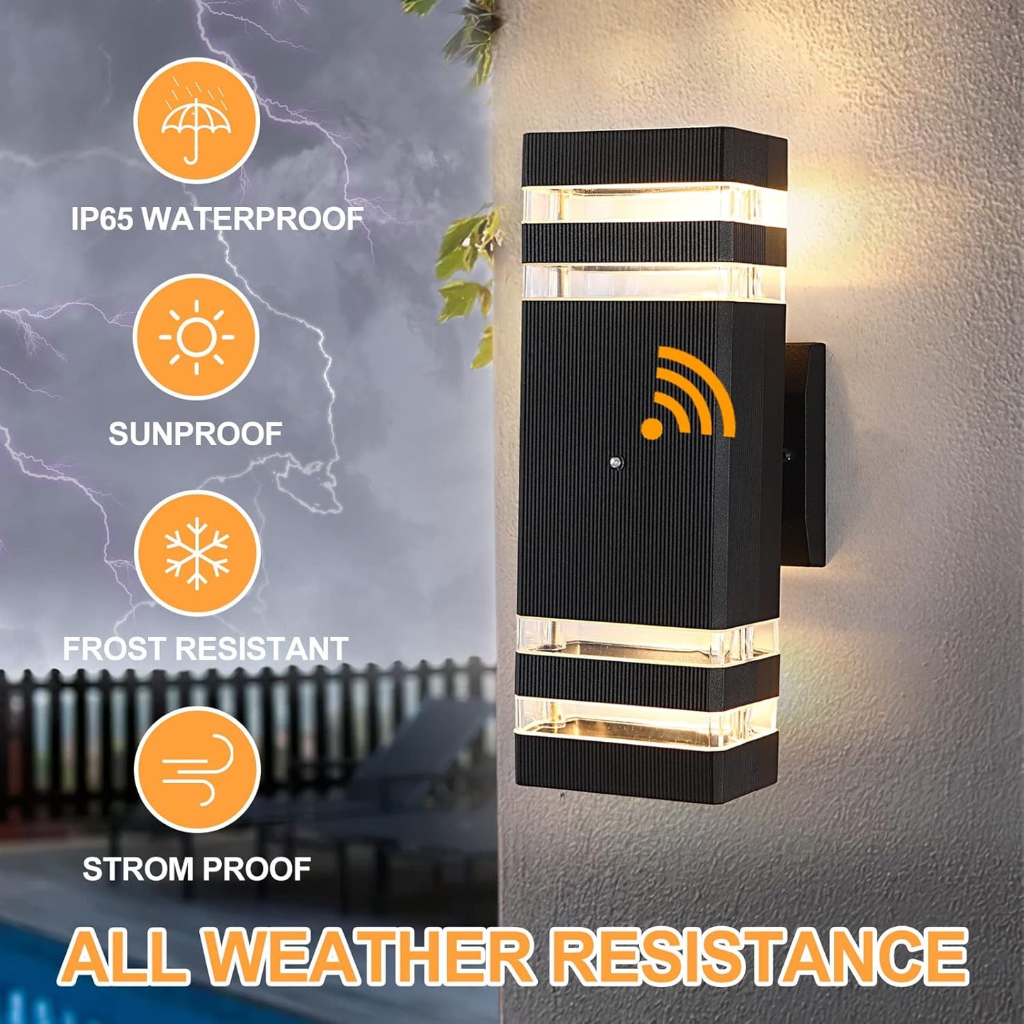 Dusk to Dawn Sensor Outdoor Wall Lights