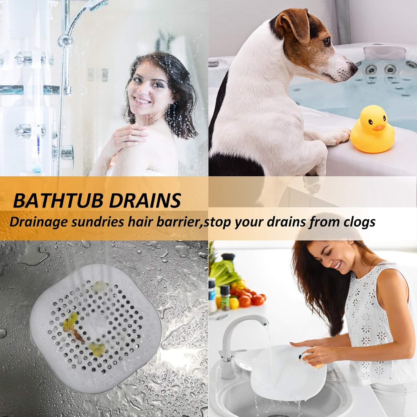 Hair Drain Catcher,Square Drain Cover