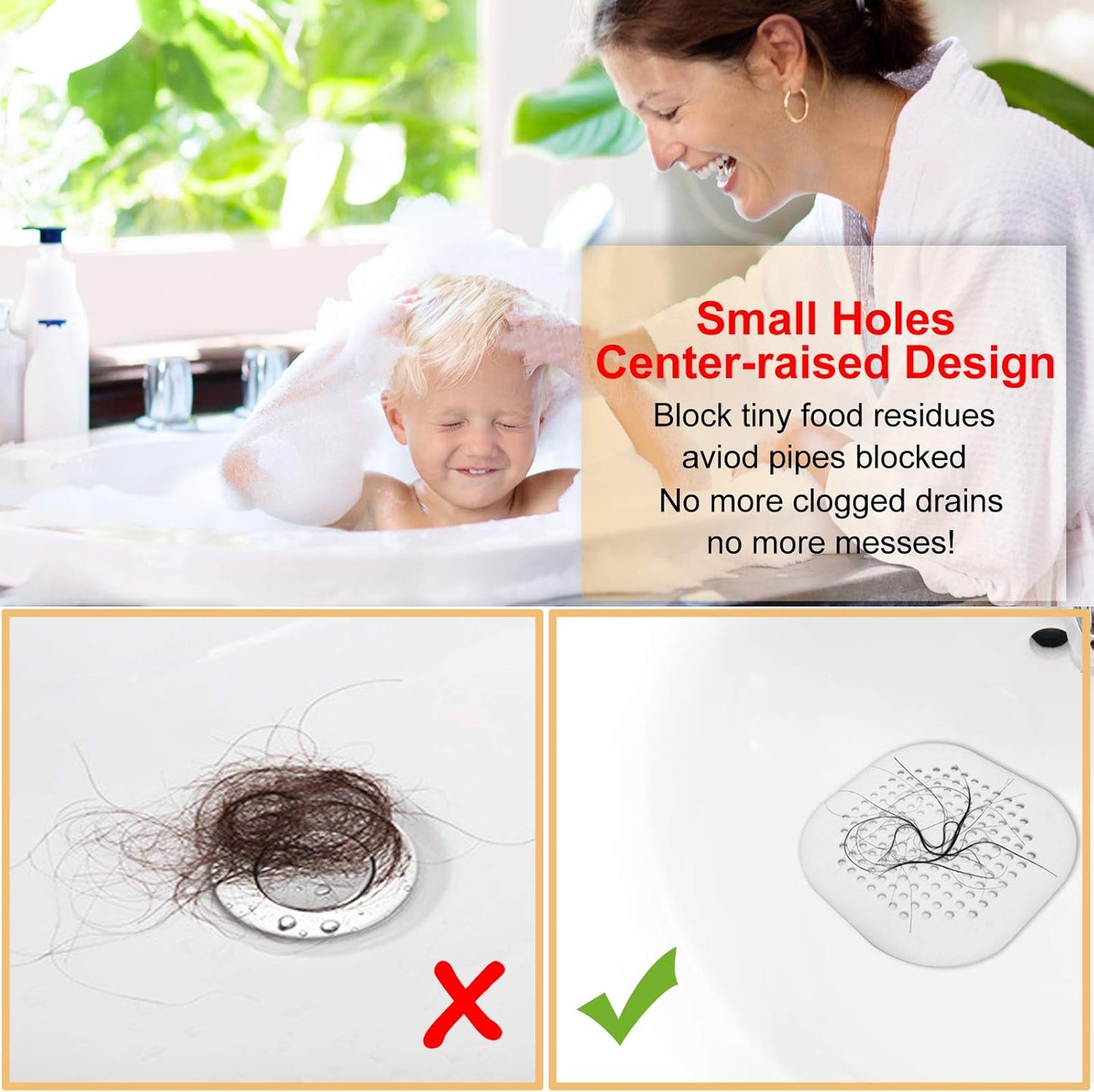 Hair Drain Catcher,Square Drain Cover
