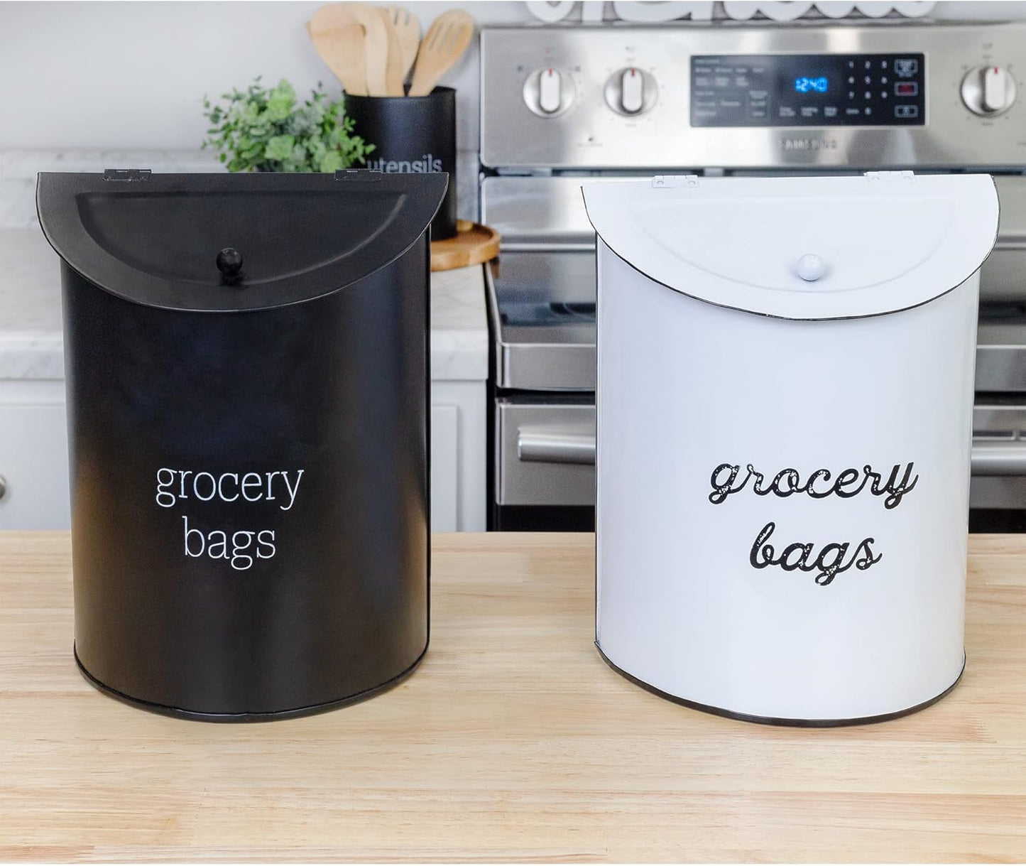 AuldHome Design Enamelware Grocery Bag