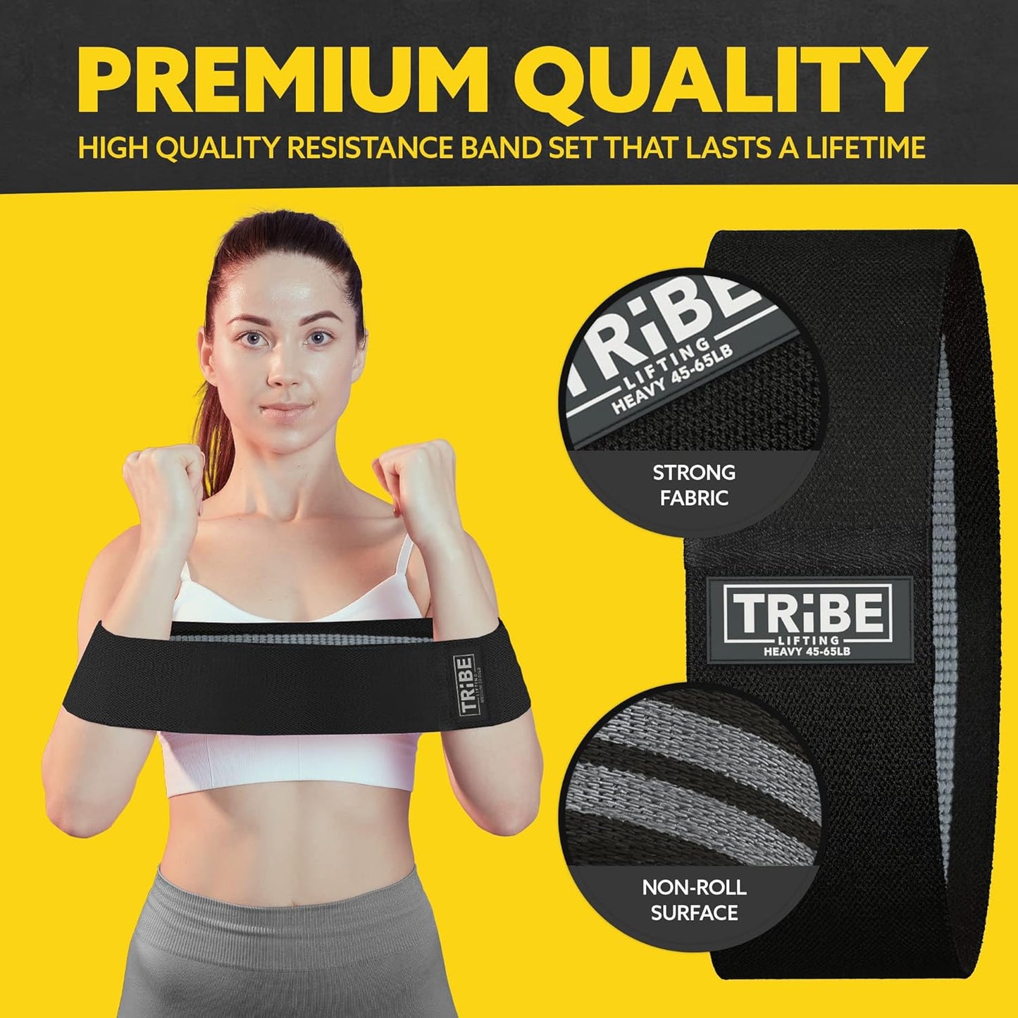 Fabric Resistance Bands for Legs