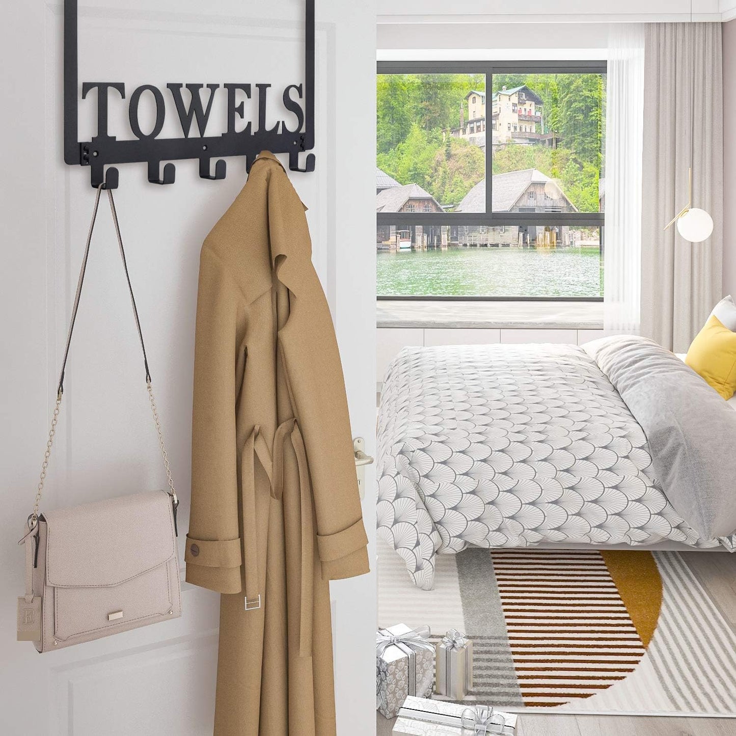 Over The Door Hooks - Towel Holder