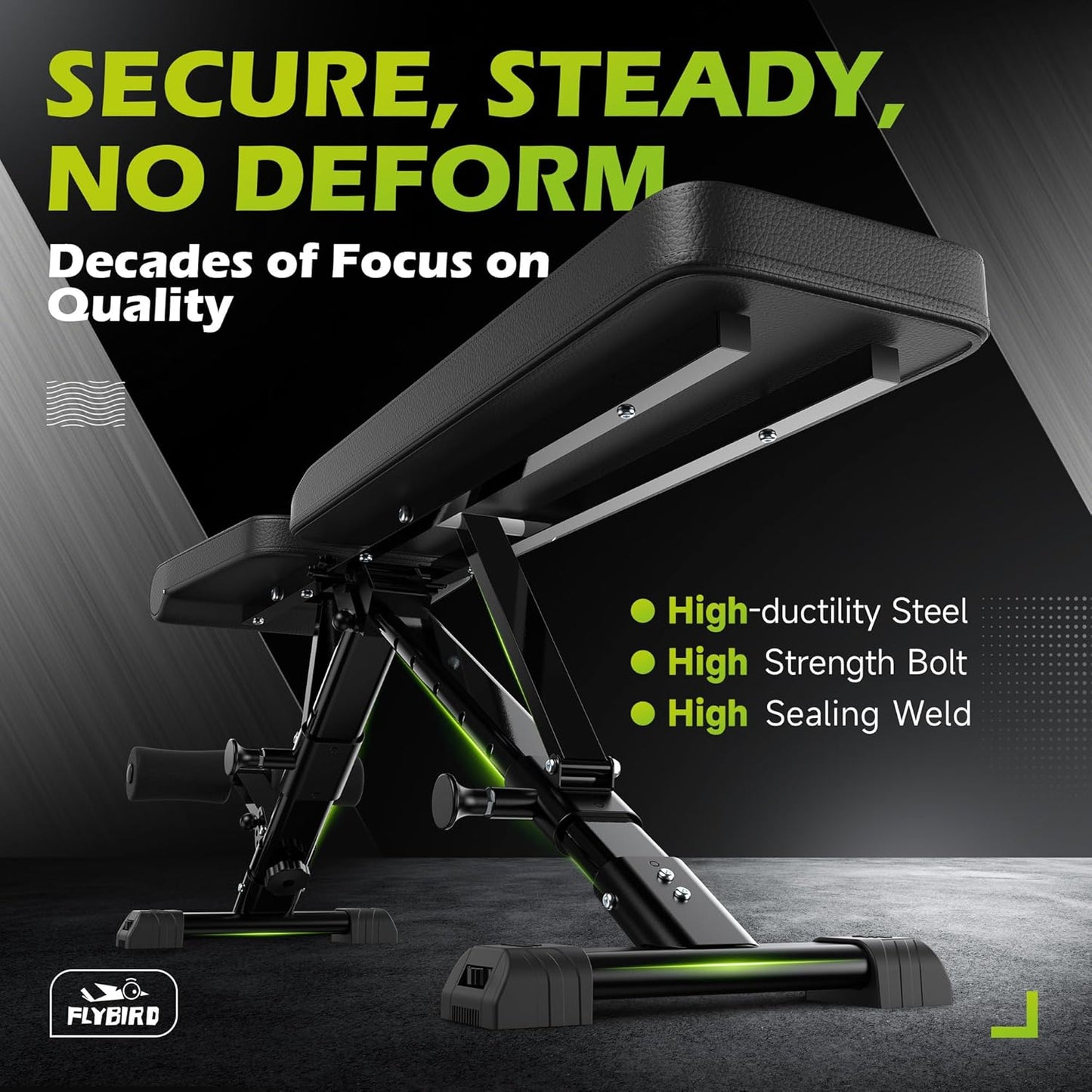 FLYBIRD Weight Bench, Adjustable