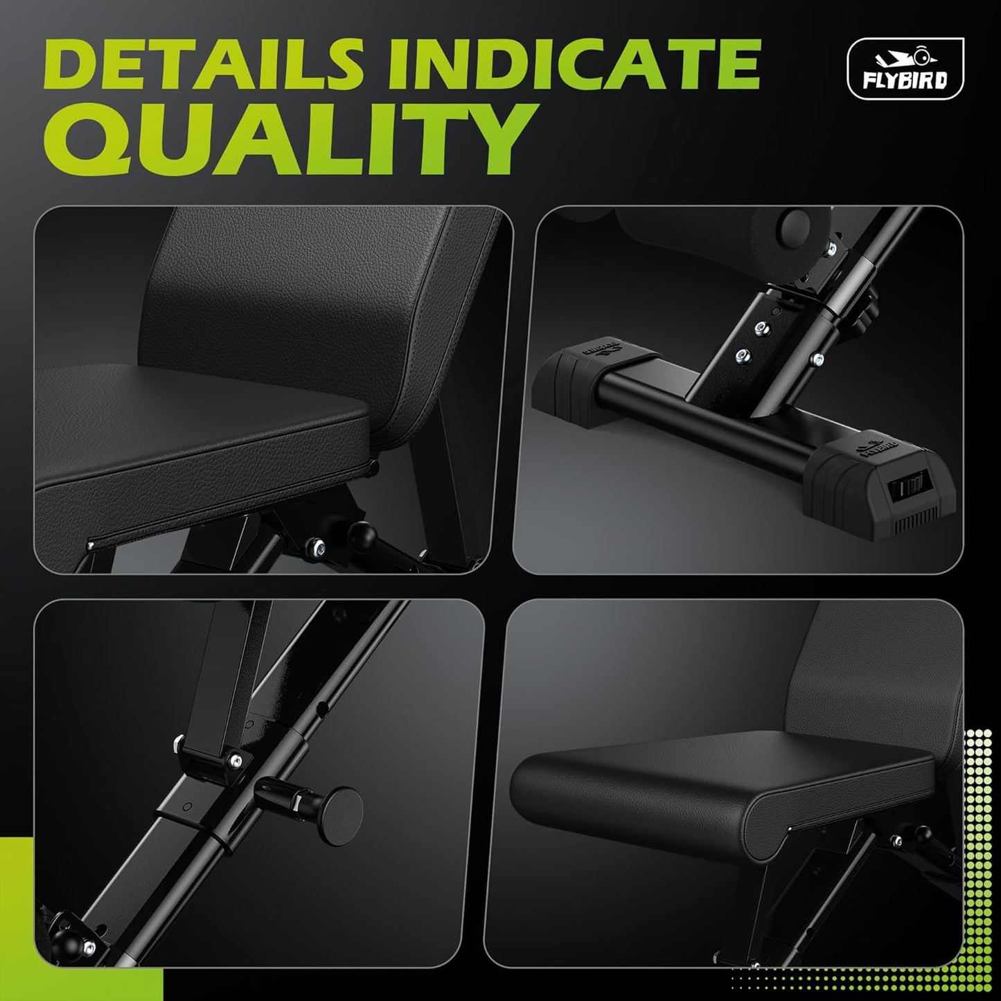 FLYBIRD Weight Bench, Adjustable