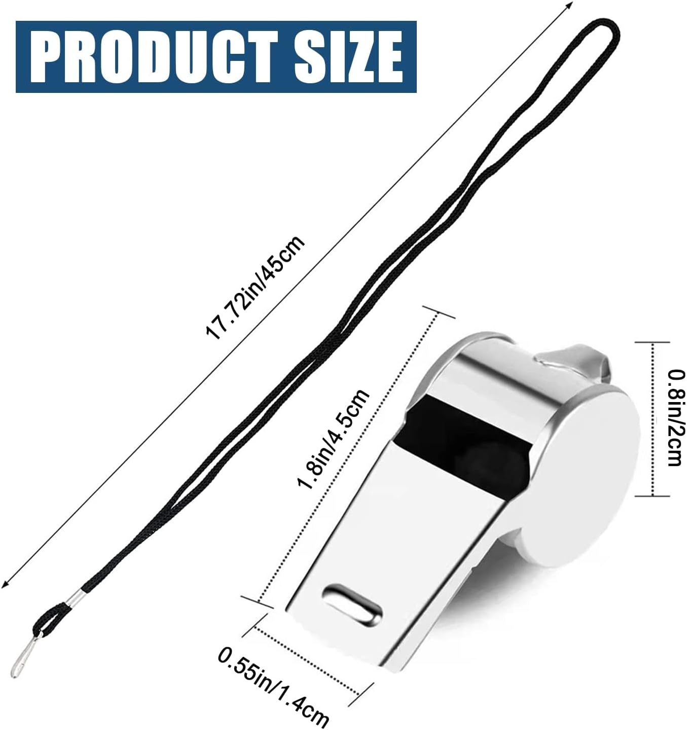 3 Pcs Whistle,Stainless Steel Sports Whistle