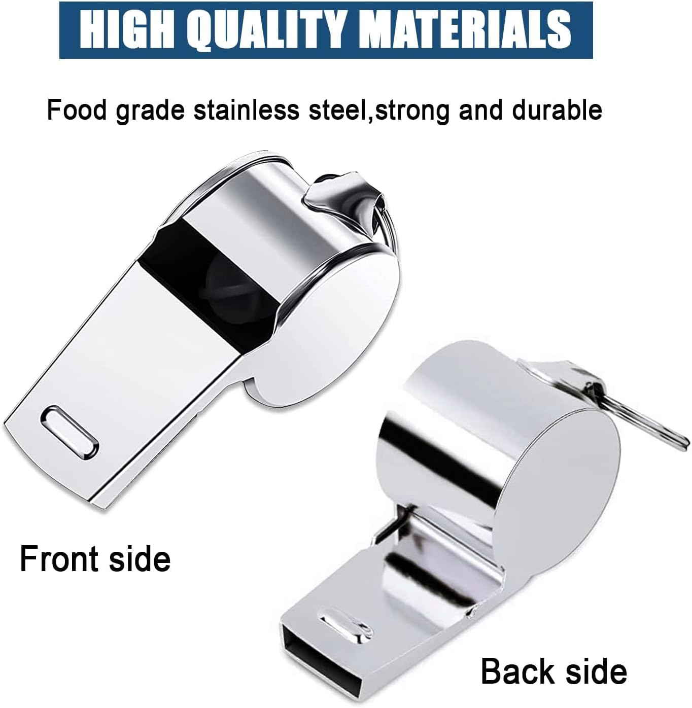 3 Pcs Whistle,Stainless Steel Sports Whistle