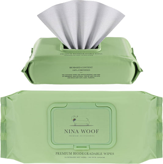Premium Dog Wipes - Alcohol-Free