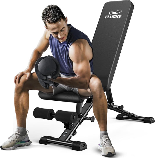 FLYBIRD Weight Bench, Adjustable