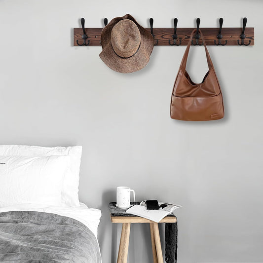 32.2'' Large Coat Rack Wall Mount Coat Hooks